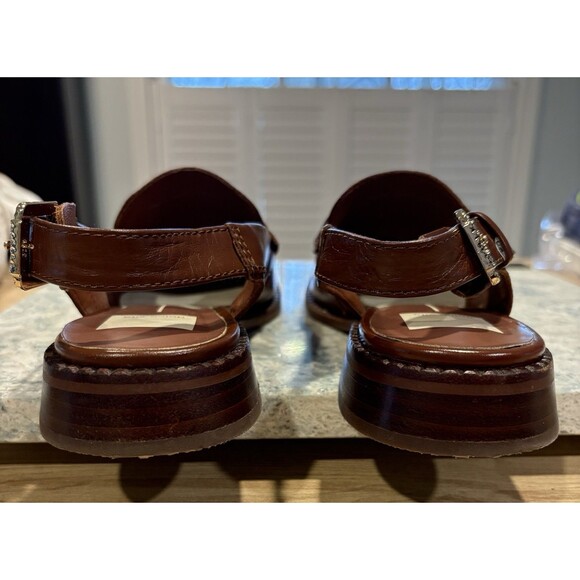 Dolce Vita Women's Hardi Slingback Heel Brown Sandal Loafer, casual Size 5.5 - Picture 3 of 7